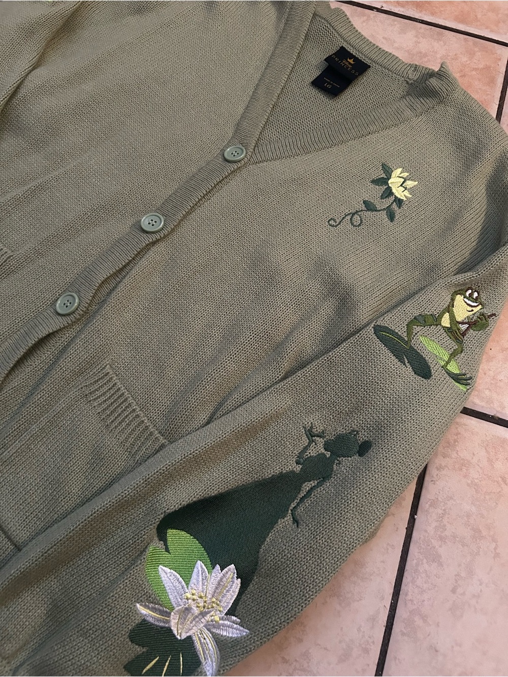 Disney The Princess And The Frog Chunky Knit Skimmer Cardigan - Picture 5 of 5